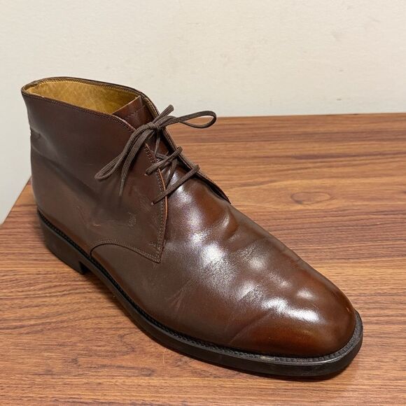 Tod’s Dark Brown Leather Ankle Boot. Size 10. main image 7